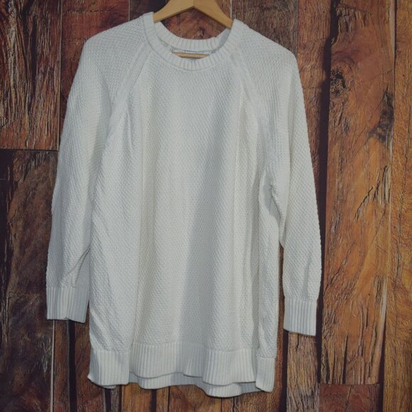 OLD NAVY Women's sz XXL Oversized Off-White Stitched Sweater - EXCELLENT - Picture 1 of 6